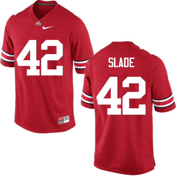 Men Ohio State Buckeyes #42 Darius Slade College Football Jerseys Game-Red